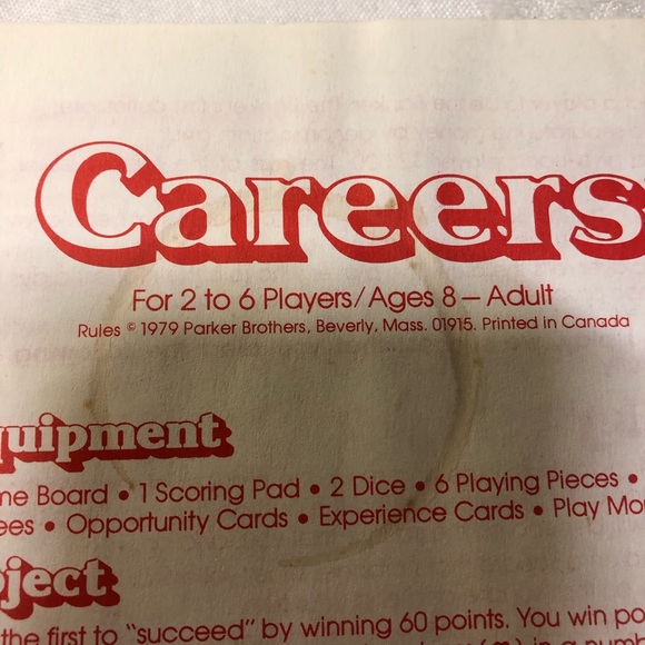 Careers Board Game 1979 COMPLETE French & English Parker Brothers - Picture 2 of 12